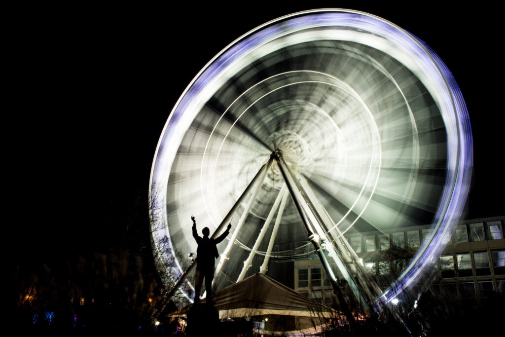 Cheltenham eye at night