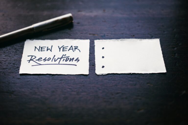 New Year resolutions