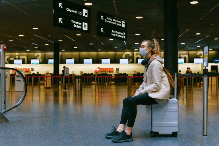 Passenger in airport