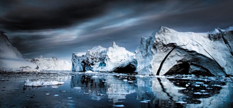 Glacier and water